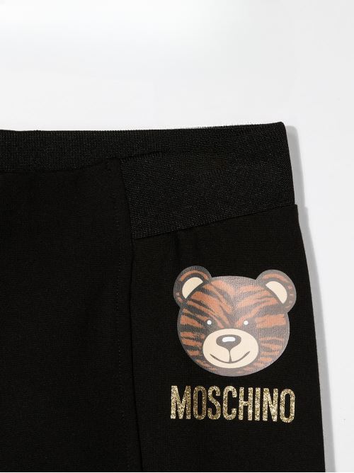 LEGGINGS MOSCHINO KID | HDP03T-LJA02/NERO